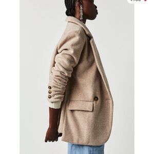 Free People Beige Women's Blazer